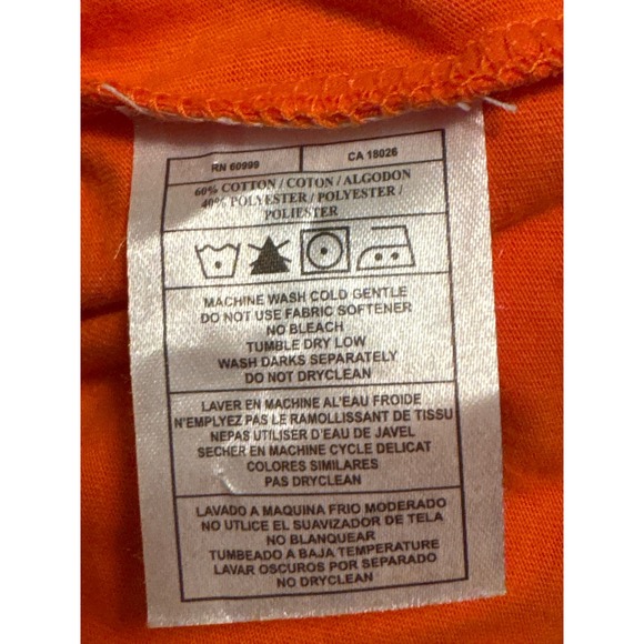 Antigua‎ Womens L Super Bowl LIX NFL Team Apparel Orange White Gray TShirt - Picture 7 of 8